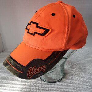 Chevy Strapback Baseball Hat Paramount Outdoors Cap Hunter Orange Camouflage